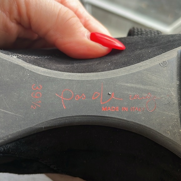 Pas de Rouge Leather Lace-Up Shoes Oxfords Flats Made in Italy Size 39.5/9 Suede - Picture 8 of 11